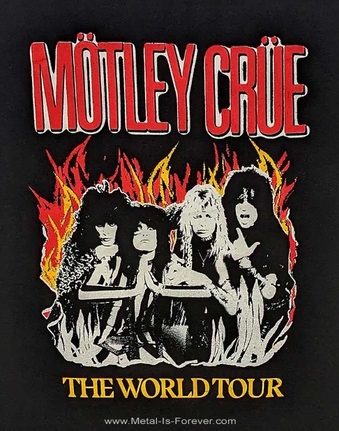 MOTLEY CRUE (ȥ꡼롼) Vintage World Tour Flames ֥ơɡĥե쥤ॹ ԥ