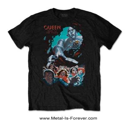 QUEEN (クイーン) NEWS OF THE WORLD 「世界に捧ぐ」 Tシャツ Ver.2 
