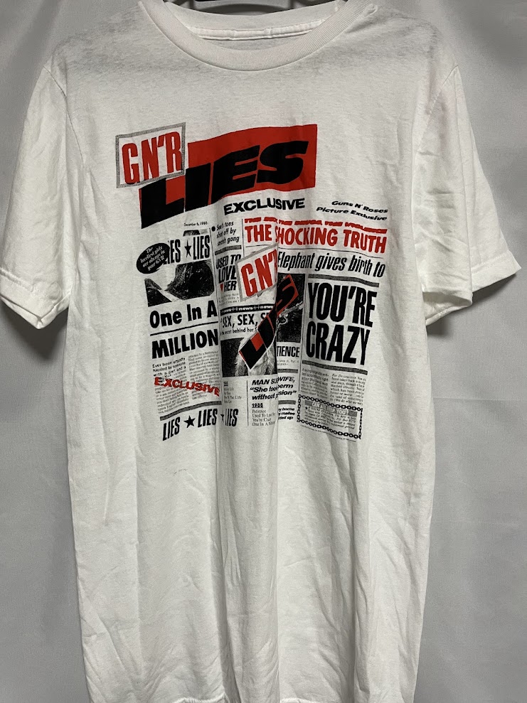 �ں߸ˤ����GUNS N' ROSES (���󥺡�����ɡ���������) GN'R LIES ��GN'R�饤���� T����ġ���� M������