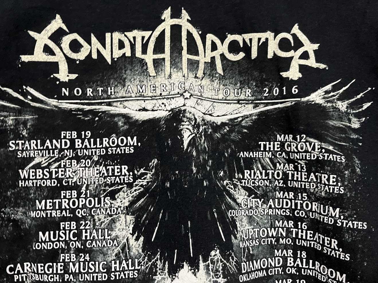 �ں߸ˤ����SONATA ARCTICA (���ʥ����������ƥ���) WHITE WOLF �֥ۥ磻�ȡ�����ա� 2016ǯ���ƥĥ��� �ԥ����  L�������ڥ��쥯�����������ƥ��