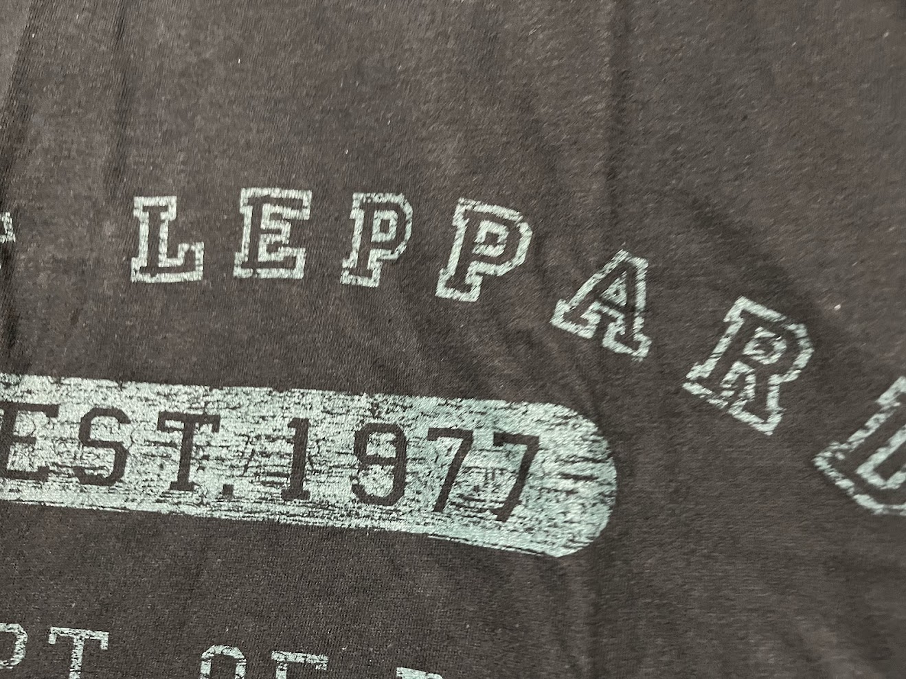 �ں߸ˤ����DEF LEPPARD (�ǥա���ѡ���) COLLEGIATE LOGO �֥��쥸�����ȡ������� �ԥ���� M������