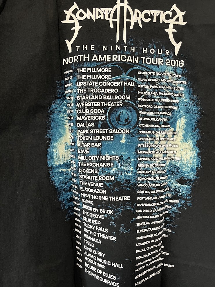 �ں߸ˤ����SONATA ARCTICA (���ʥ����������ƥ���) THE NINTH HOUR �֥ʥ��󥹡������ 2016ǯ���ƥĥ��� T�����  L�������ڥ��쥯�����������ƥ��