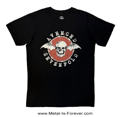 AVENGED SEVENFOLD (�������󥸥ɡ�������ե������) Deathbat Red Circle�֥ǥ��Хåȡ���åɡ���������� �����ܥ� T�����