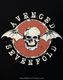 AVENGED SEVENFOLD (�������󥸥ɡ�������ե������) Deathbat Red Circle�֥ǥ��Хåȡ���åɡ���������� �����ܥ� T�����