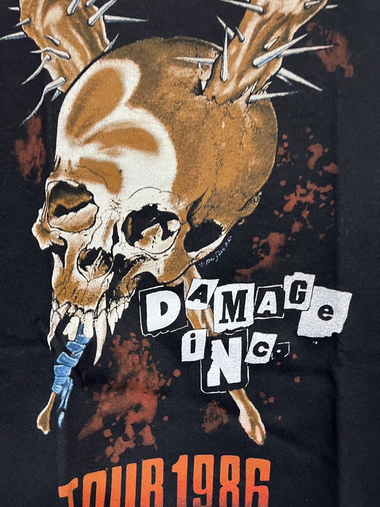 �ں߸�ͭ���METALLICA (�᥿�ꥫ) DAMAGE INC. �֥��᡼�������󥯡�1986ǯ�ĥ��� T����� �ԥ���� L������