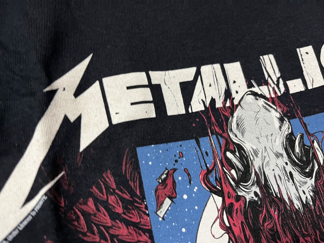 �ں߸�ͭ���METALLICA (�᥿�ꥫ) Enter Sandman Poster �֥��󥿡�������ɥޥ󡦥ݥ������� T����� XXL������