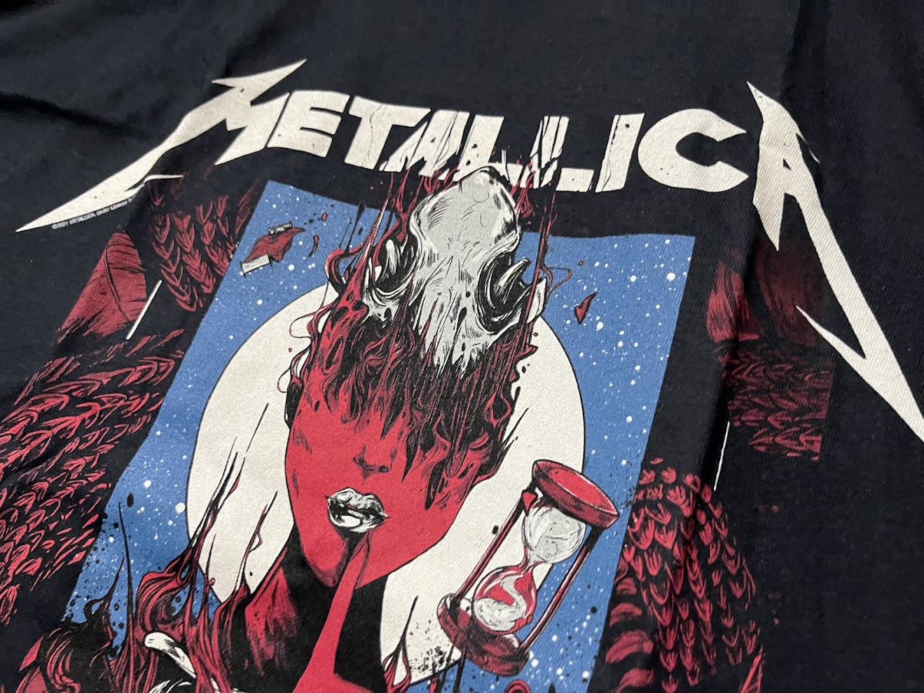 �ں߸�ͭ���METALLICA (�᥿�ꥫ) Enter Sandman Poster �֥��󥿡�������ɥޥ󡦥ݥ������� T����� XXL������