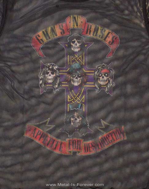 GUNS N' ROSES (󥺡ɡ) Appetite For Destruction ֥ڥȡեǥȥ饯 ĹµǥåT