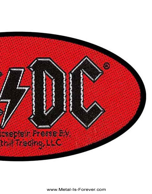 AC/DC (�����������ǥ�������) Oval Logo �֥����Х롦������ ��åڥ�