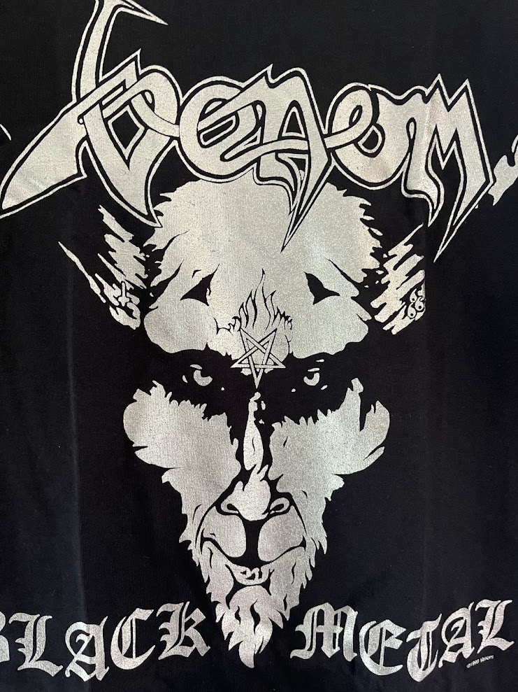 �ں߸ˤ����VENOM (�����Υ�) Black Metal �֥֥�å����᥿��� T����� L�������ڥ��쥯�����������ƥ��
