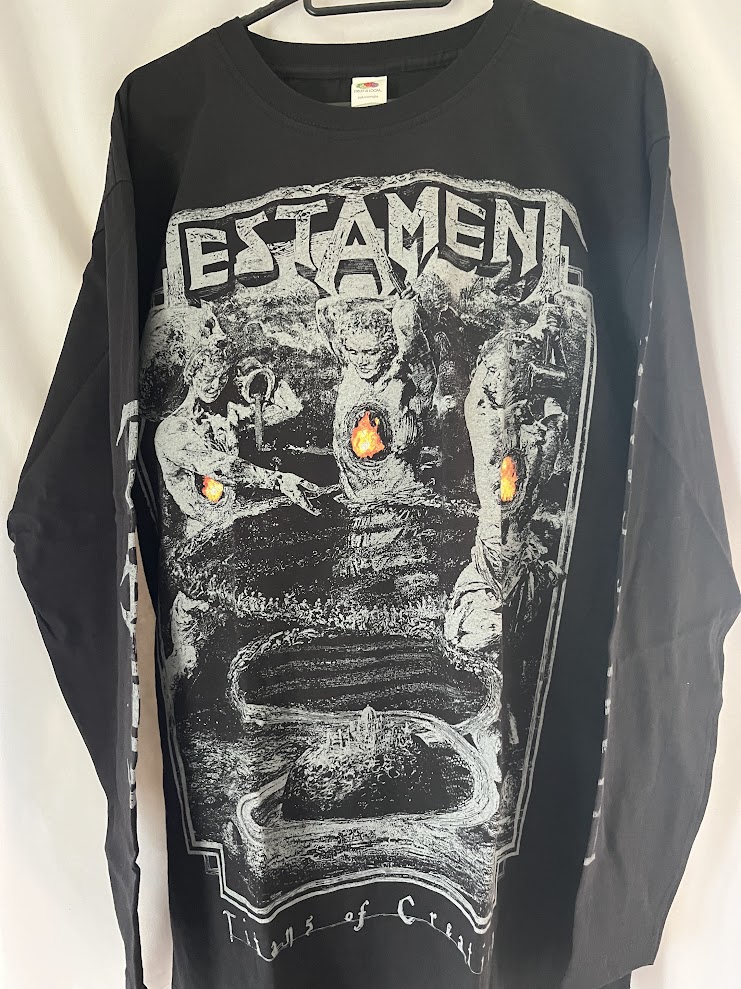 Testament1990初来日Tシャツ美品Lサイズテスタメント 在庫あり】TESTAMENT (テスタメント) TITANS OF CREATION 「タイタンズ