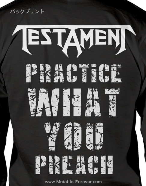 TESTAMENT (�ƥ�������) PRACTICE WHAT YOU PREACH �֥ץ饯�ƥ������ۥ�åȡ��桼���ץ꡼���� ĹµT�����