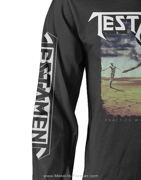 TESTAMENT (テスタメント) PRACTICE WHAT YOU PREACH 「プラクティス・ホワット・ユー・プリーチ」 長袖T
