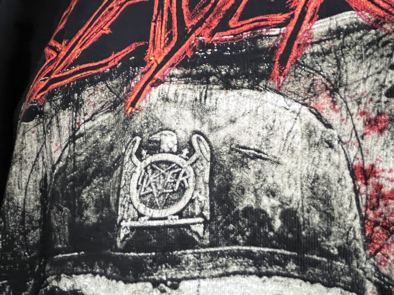 �ں߸ˤ����SLAYER (���쥤�䡼) ETCHED SKULL �֥��å��ɡ�������� ���åס��ѡ����� M������