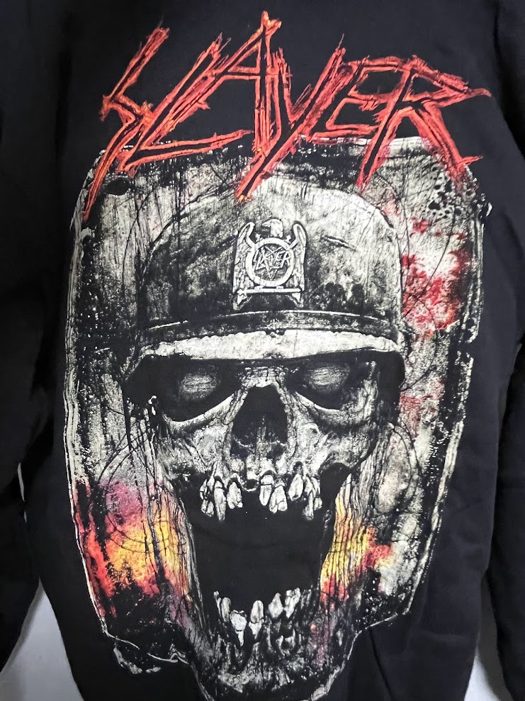 �ں߸ˤ����SLAYER (���쥤�䡼) ETCHED SKULL �֥��å��ɡ�������� ���åס��ѡ����� M������