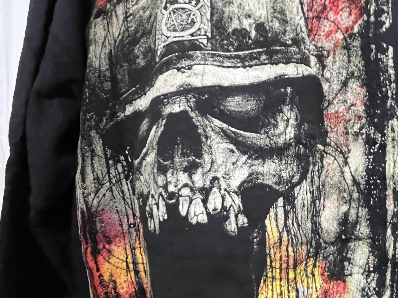 �ں߸ˤ����SLAYER (���쥤�䡼) ETCHED SKULL �֥��å��ɡ�������� ���åס��ѡ����� M������