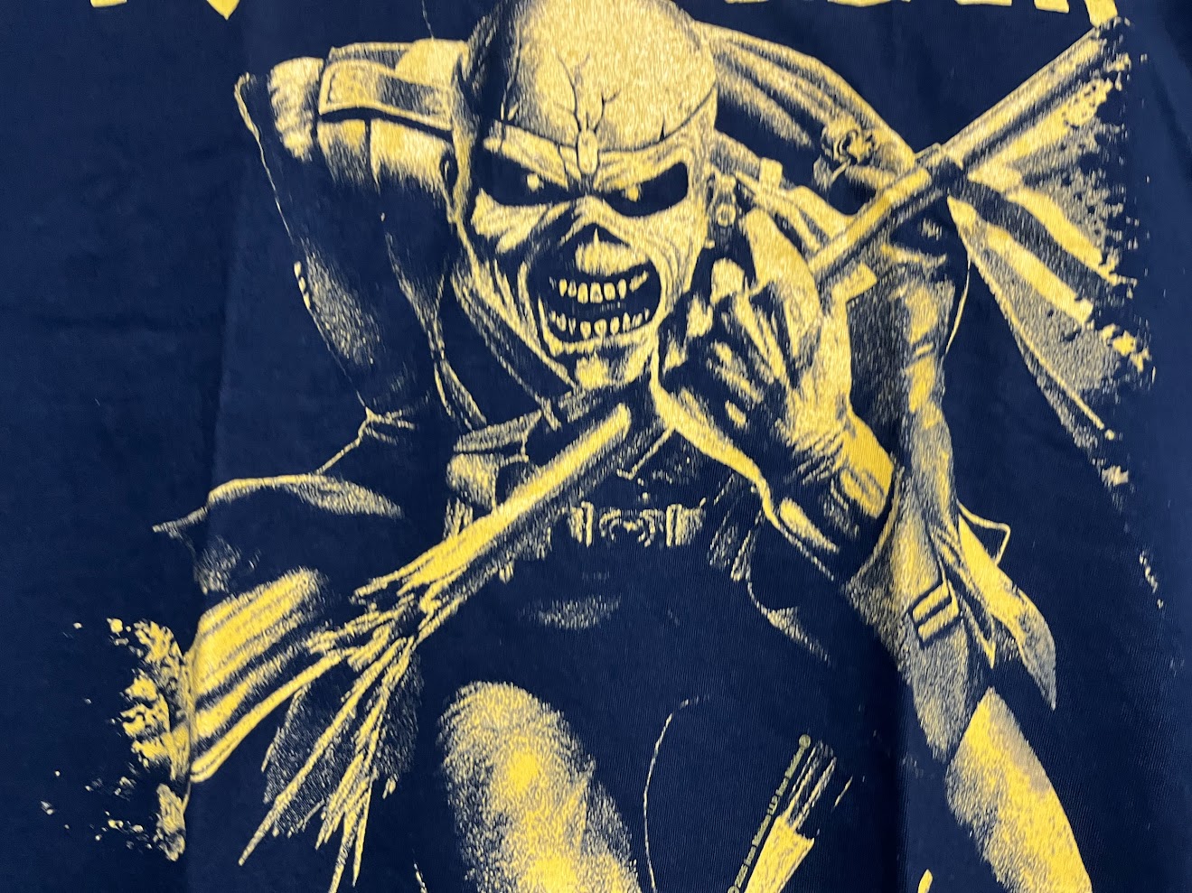 �ں߸ˤ����IRON MAIDEN (�������󡦥ᥤ�ǥ�) 50 Trooper Crop yellow ��50��ǯ�������ʤ��襤�������åס����������ףԥ���� L������