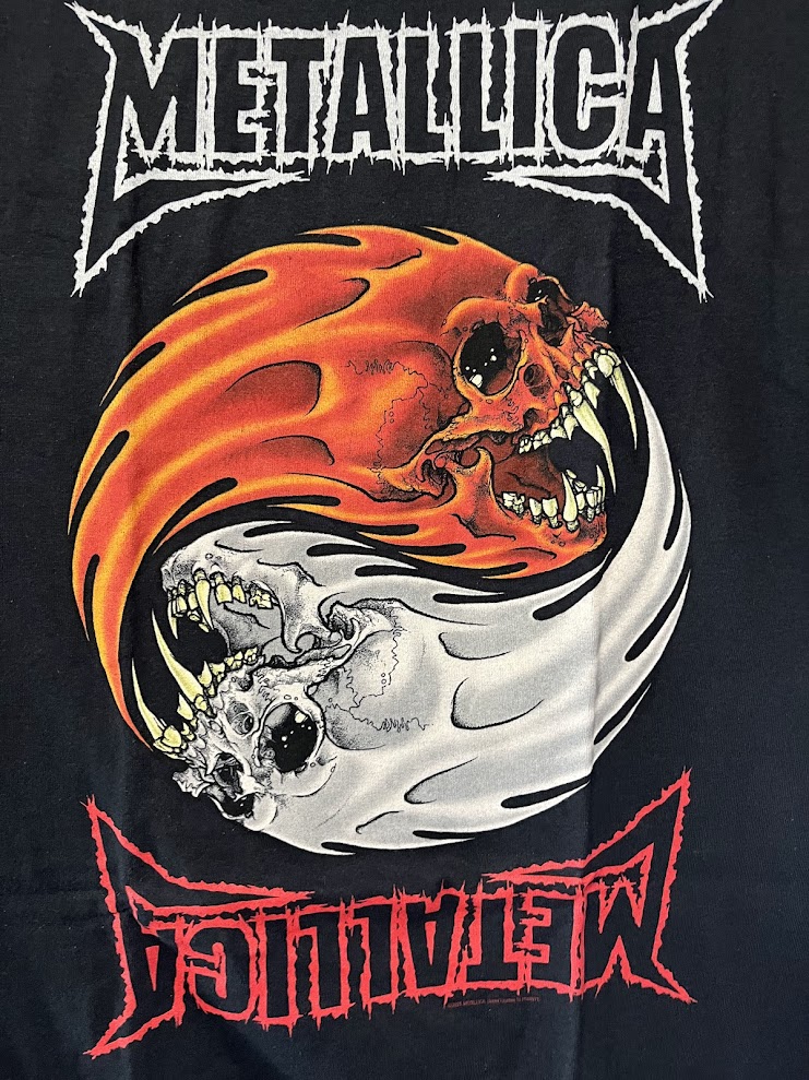 �ں߸�ͭ���METALLICA (�᥿�ꥫ) YIN YANG �֥��󡦥�� -����- �� T����� XL������