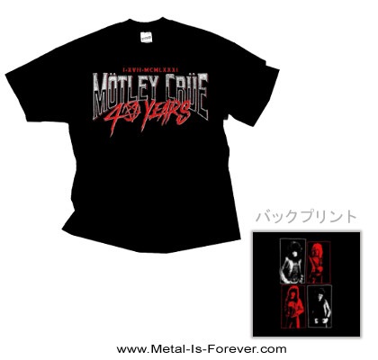 MOTLEY CRUE (モトリー・クルー) 40 YEARS 「40周年」 Tシャツ