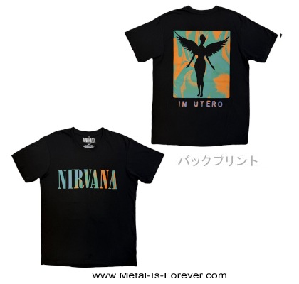 NIRVANA (�˥��������) In Utero Angel Swirl �֥��󡦥桼�ƥ������󥸥��롦������ �����ܥ� T�����