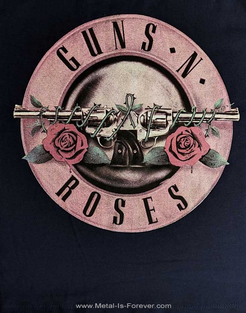 GUNS N' ROSES (���󥺡�����ɡ���������) Classic Logo �֥��饷�å���������  ��ǥ����� �����åץȥå� �ԥ����(�ͥ��ӡ����֥롼��