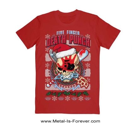 FIVE FINGER DEATH PUNCH (�ե��������ե��󥬡����ǥ����ѥ��) ZOMBIE KILL XMAS �֥���ӡ����롦���ꥹ�ޥ��� T����ġ��֡�