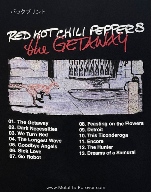 RED HOT CHILI PEPPERS (��åɡ��ۥåȡ����ꡦ�ڥåѡ���) The Getaway �֥������å��������ץȥ�å��ꥹ�� �����ܥ� �ԥ����