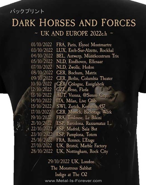 CRADLE OF FILTH (쥤ɥ롦֡ե륹) Dark Horses And Forces Tour 2022 ֥ۡɡեĥ2022 ԥ