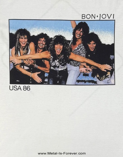 BON JOVI (�ܥ󡦥������) USA '86 ��1986ǯ��USA�ĥ����� T����ġ����