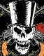 GUNS N' ROSES (���󥺡�����ɡ���������) Skull & Guns �֥����롦����ɡ����󥺡� �Хå��ѥå�