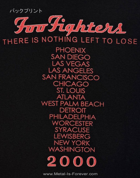 FOO FIGHTERS (�ա����ե���������) Nothing Left To Lose�֥������������ʥå��󥰡���եȡ��ȥ����롼���� �ĥ��� �����ܥ� T�����