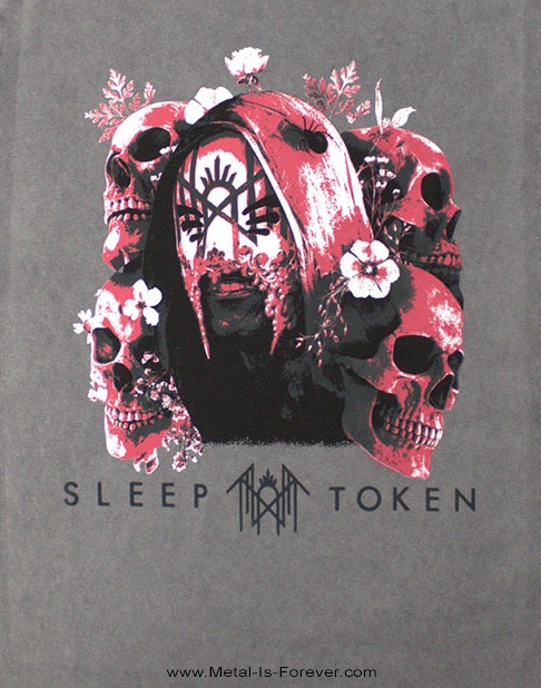 SLEEP TOKEN (���꡼�ס��ȡ�����) Skulls & Flowers �֥����롦����ɡ��ե���  ���ȡ��󡦥����å��� T����ġʥ��졼��
