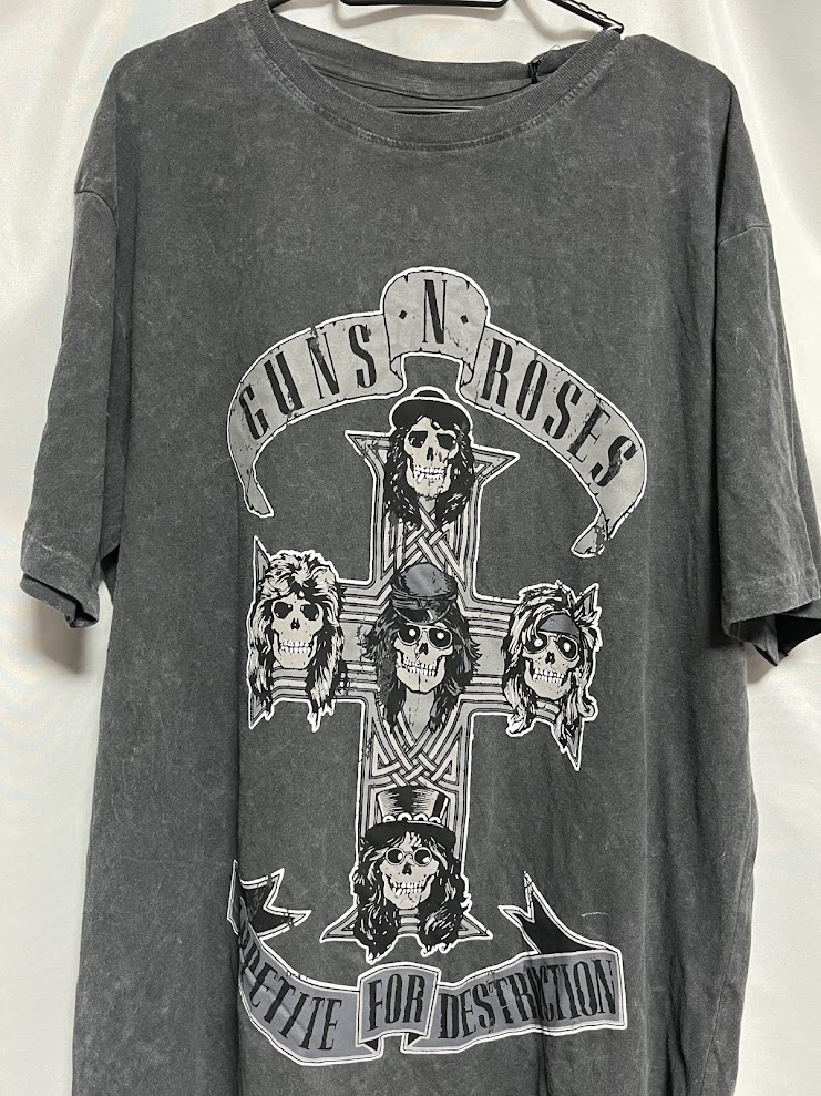 �ں߸ˤ����GUNS N' ROSES (���󥺡�����ɡ���������) APPETITE FOR DESTRUCTION �֥��ڥ����ȡ��ե������ǥ����ȥ饯������ ��Υ��� �ʤ����� T����� XL������