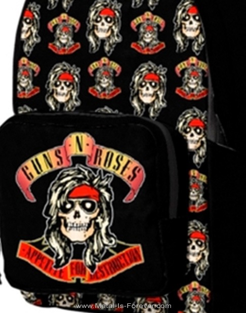GUNS N' ROSES (���󥺡�����ɡ���������) Appetite For Destruction Duff McKagan Skull �ߥˡ��Хå��ѥå�