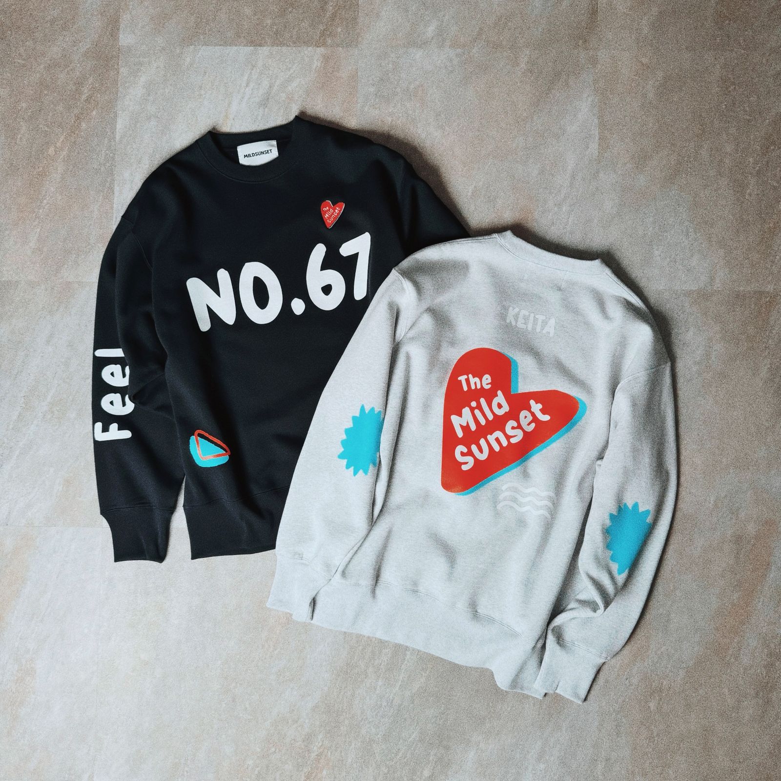 オリックスバファローズ　中川圭太コラボ　スウェットマイルドサンセット　Mサイズ 中川圭太×MILDSUNSET】<br>NO.67 crewneck sweat | すべての商品