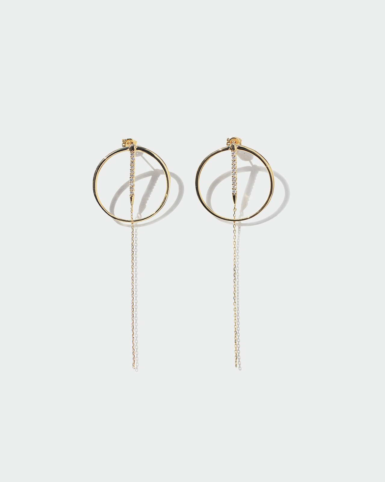 Galaxy Circle Pierced Earrings