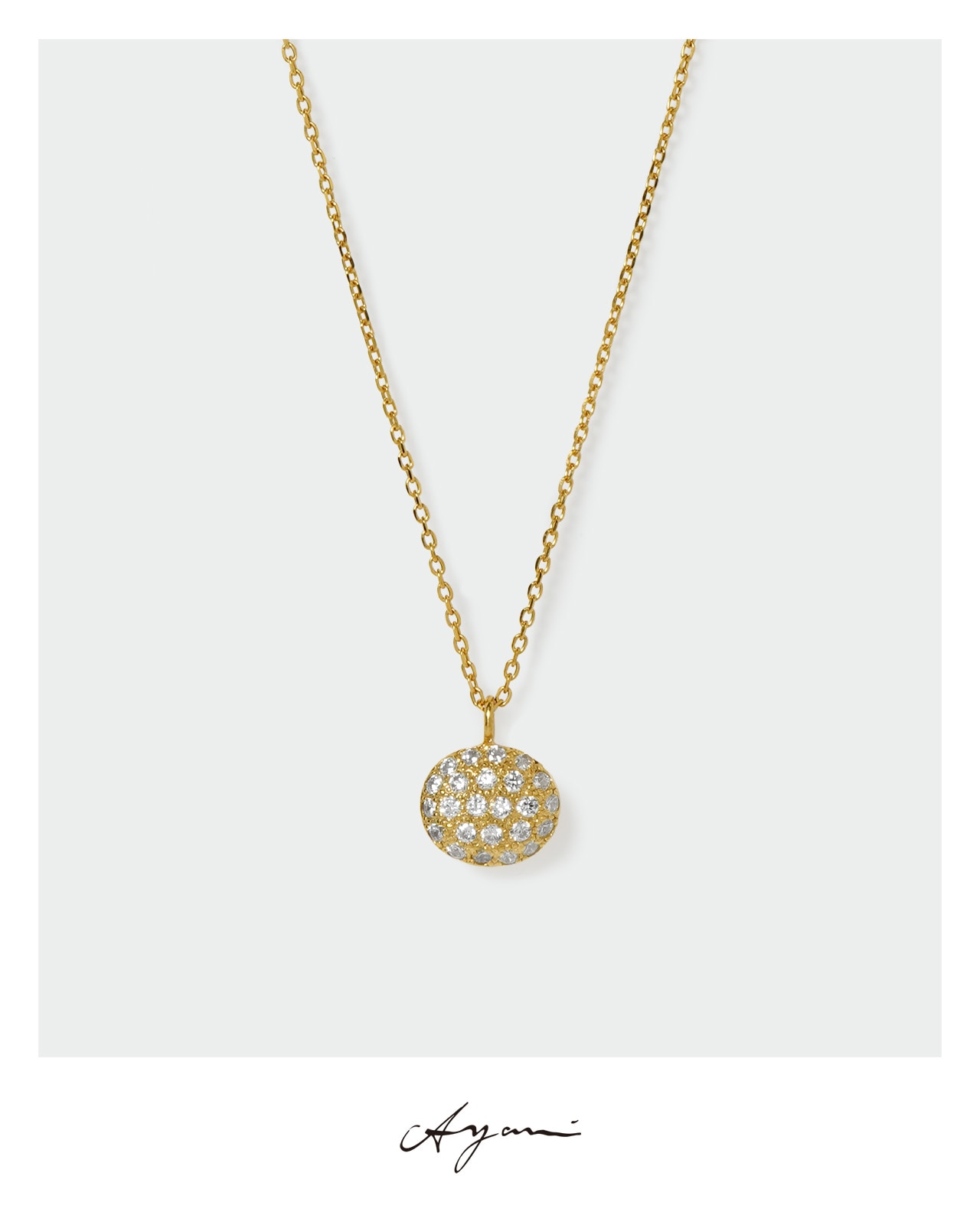 Oval Pave Pendant