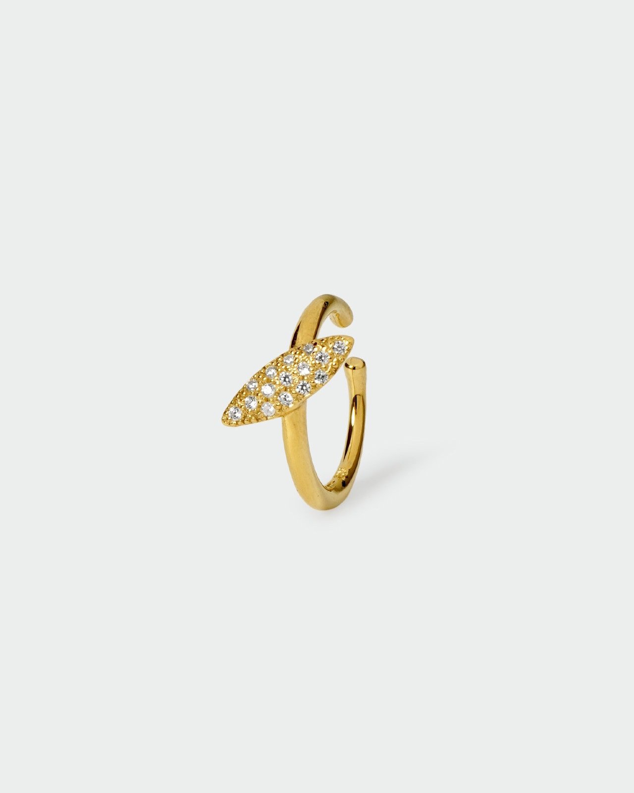 Mini Marquise Pave Single Ear Cuff