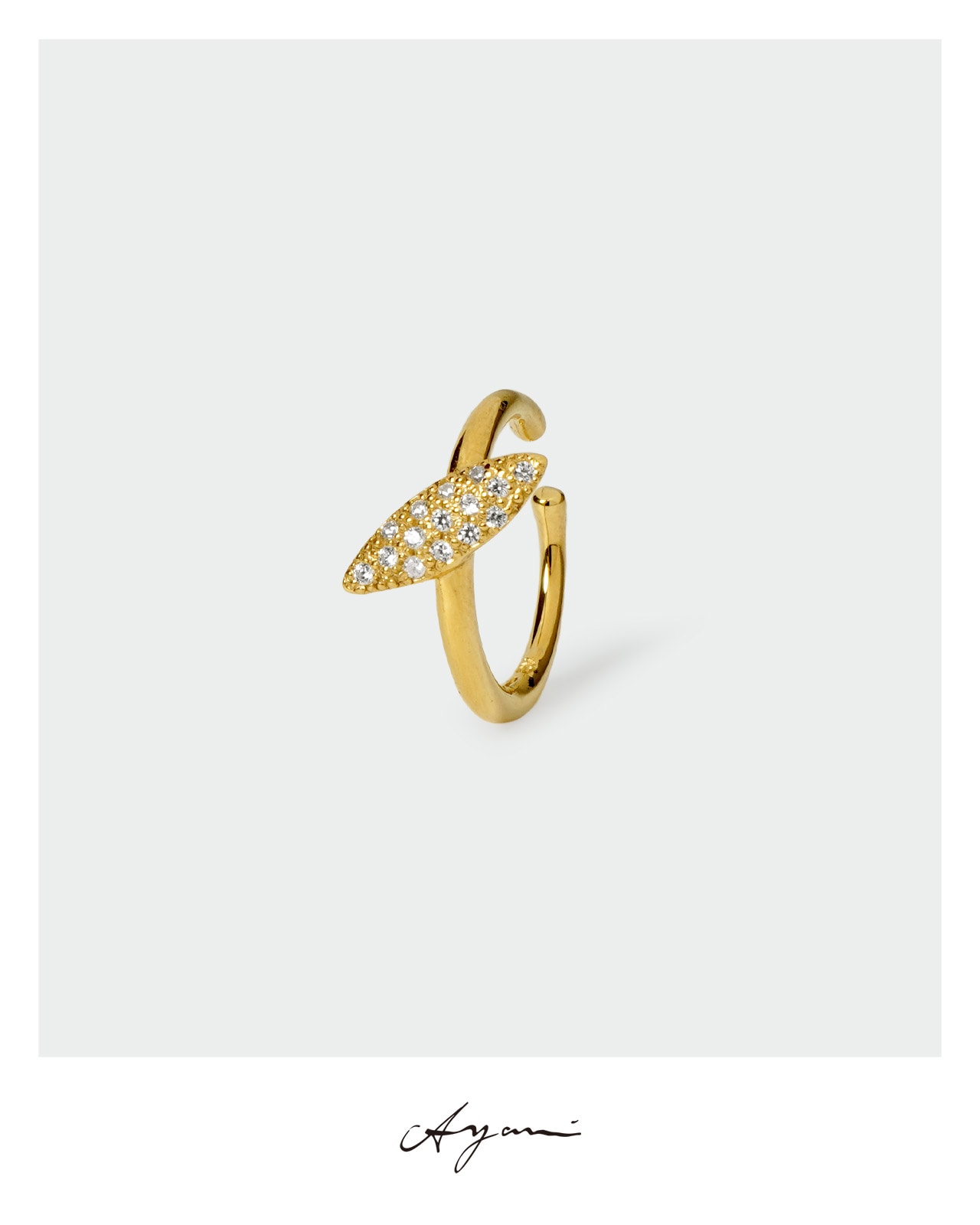 Mini Marquise Pave Single Ear Cuff