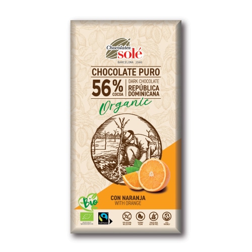 ダークチョコレート56% オレンジ[チョコレートソール]〈冬季限定〉　