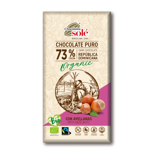 ダークチョコレート73% ヘーゼルナッツ[チョコレートソール]〈冬季限定〉　