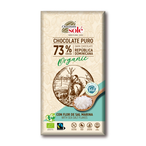 ダークチョコレート73% シーソルト[チョコレートソール]〈冬季限定〉　