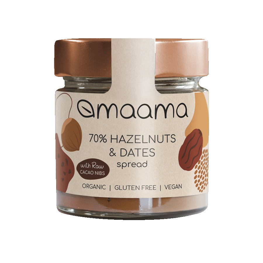 ヘーゼルナッツ＆デーツスプレッド（カカオニブ入り）[マーマ]