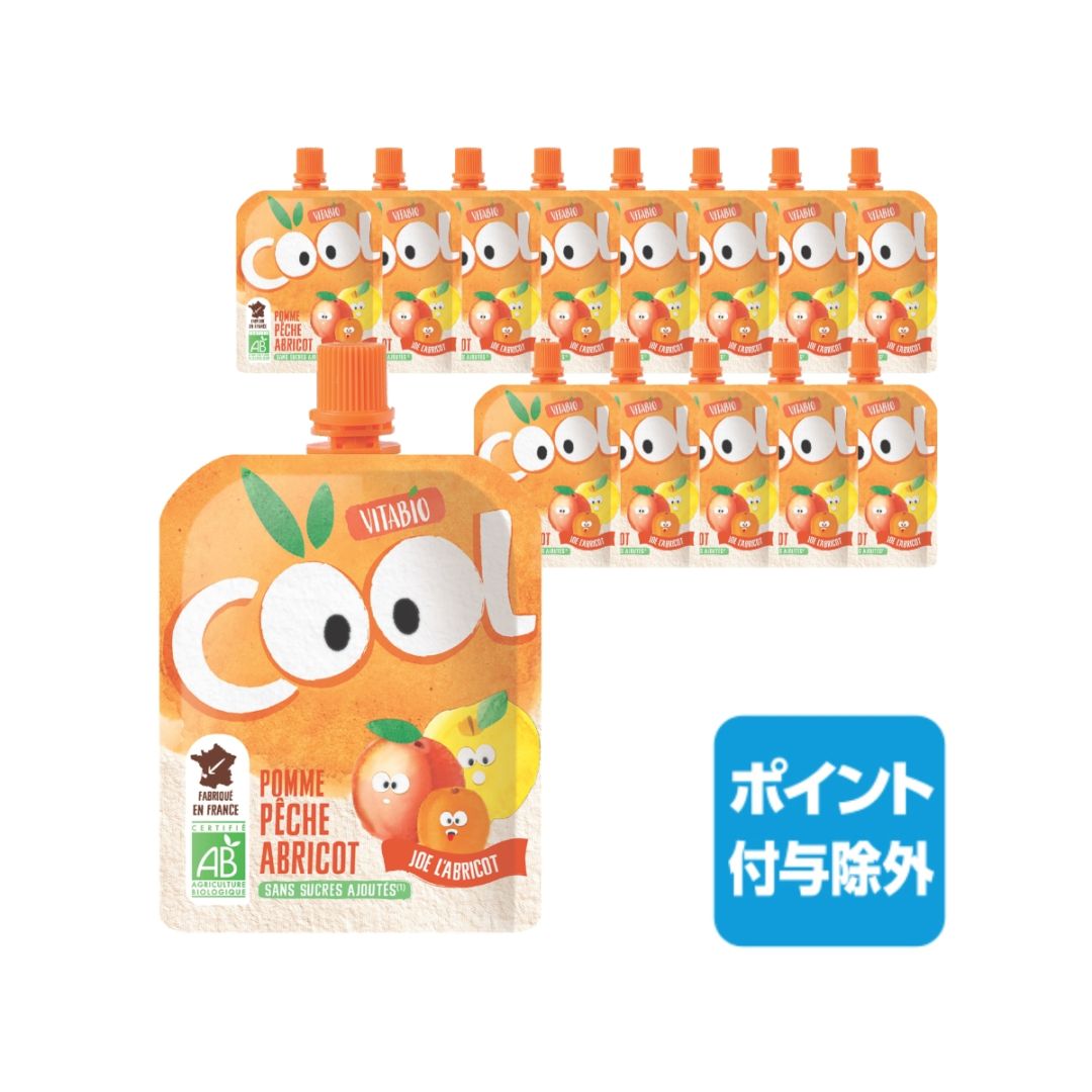 クールフルーツ アップル・ピーチ・アプリコット14個セット[ヴィタビオ]