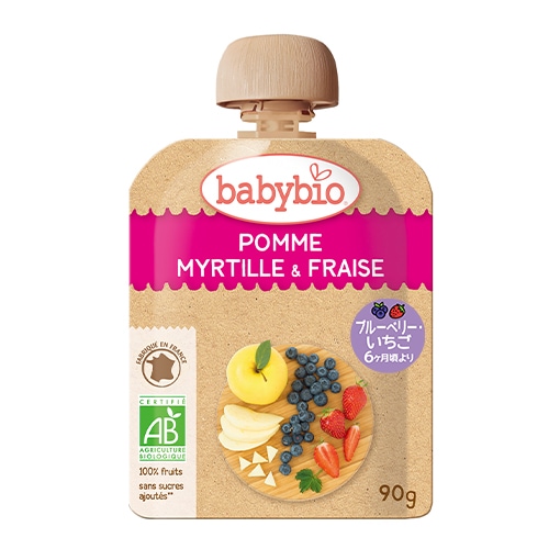 ベビースムージー アップル・ブルーベリー・ストロベリー(アウトレット:2026/6/20期限)［ベビービオ］
