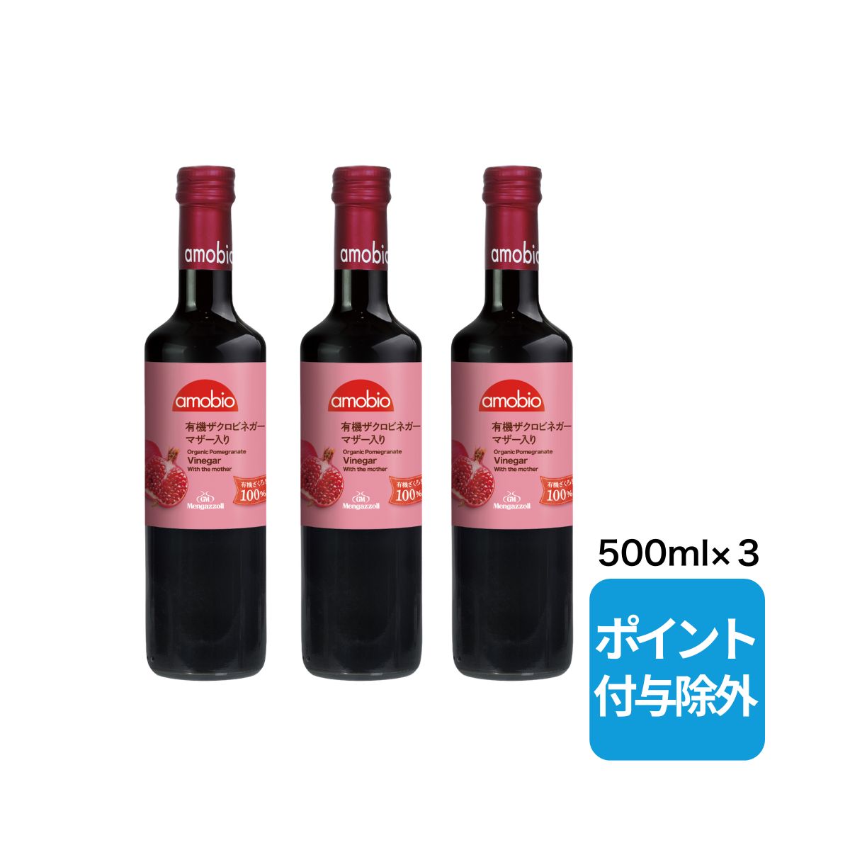 アップルビネガー 3個セット アップルサイダービネガー(マザー入り) 500ml3本セット