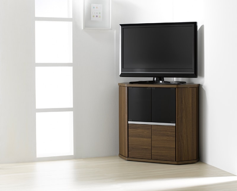 木製コーナーTV台 テレビ台 コーナー 三角 テレビボード 木製 32インチ 32型 対応