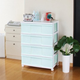 �ڴ����ʡ� ��10�� �磻�ɥ������� ��Ǽ�ܥå��� ��Ǽ������ �ץ饹���å� �����Ф� 4�� ��60 ����40 �⤵85cm ����ե� ������� �ۥ磻�ȡ��ѡ��॰�꡼�� ���㥹�����դ� ������