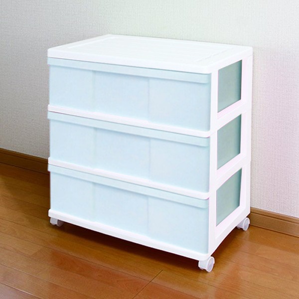 引き出し式ホワイト収納ボックス ニトリ（NITORI） マルチ収納L(オールホワイト) 収納ボックス 幅18.5