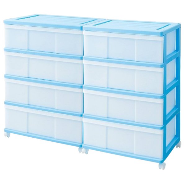 ��14�� ���顼�ܥå��� ���������� ��Ǽ������ �ץ饹���å� �����Ф� �磻�ɥ������� 4�� 2���� ������� �֥롼 ���㥹�����դ� ��60 ����40 �⤵85cm ������